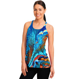 Flowy Racerback Tank Top - Pacific Current