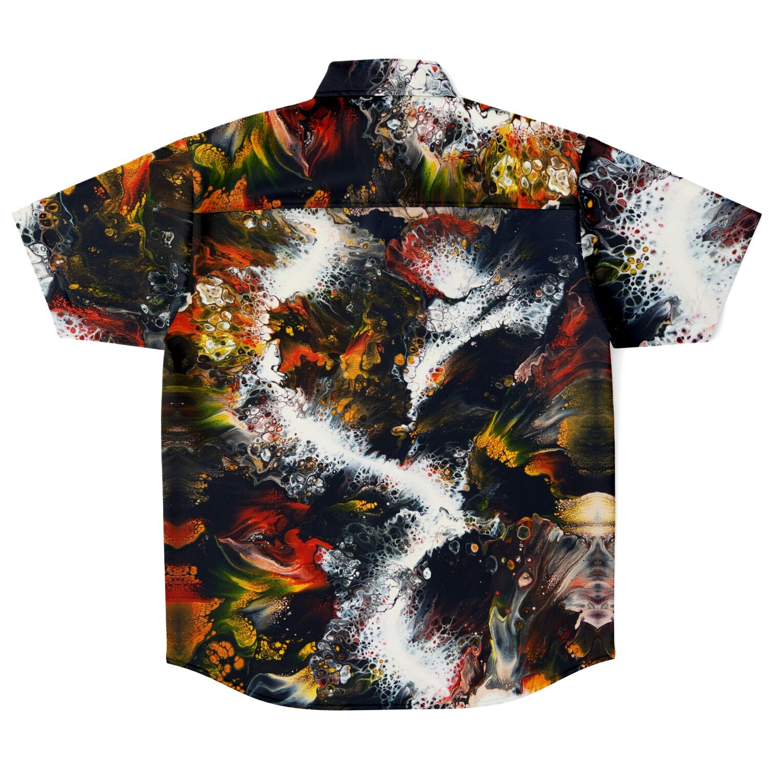 Button-up Camp Shirt - Whitewater Koi