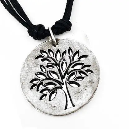 Pewter Tree of Life Necklace & Earring set by Anju Jewelry
