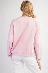 Mineral Washed Peace Long Sleeve