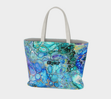 Large Dream Fest Tote Bag - Cellular Blues