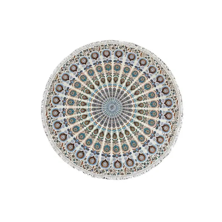 Mandala Round Cotton Tablecloths - 80"