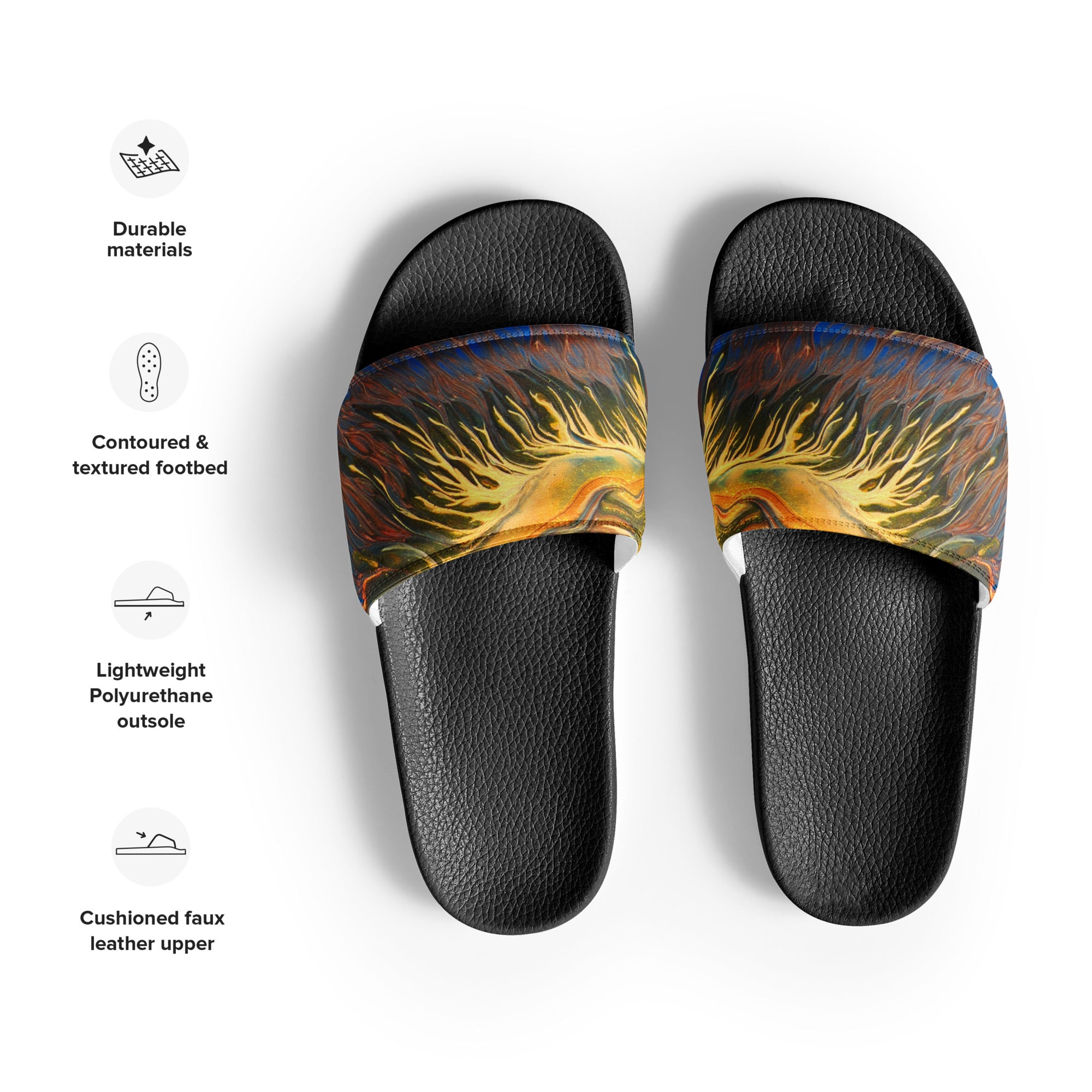 Men’s slides - Golden Riptide flame