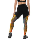 Groove Goddess Compression Leggings - Golden Riptide