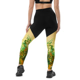 Groove Goddess Compression Leggings - Wildflowers