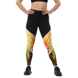 Groove Goddess Compression Leggings - Wildflowers