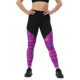 Groove Goddess Compression Leggings - Pink Vortex