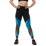 Groove Goddess Compression Leggings - Pacific Current