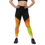 Groove Goddess Compression Leggings - Spring Showers