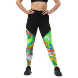 Groove Goddess Compression Leggings - Candyland