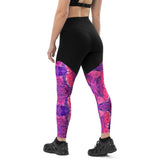 Groove Goddess Compression Leggings - Pink Vortex