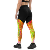 Groove Goddess Compression Leggings - Spring Showers