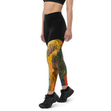 Groove Goddess Compression Leggings - Golden Riptide