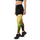 Groove Goddess Compression Leggings - Wildflowers