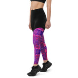 Groove Goddess Compression Leggings - Pink Vortex