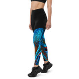 Groove Goddess Compression Leggings - Pacific Current