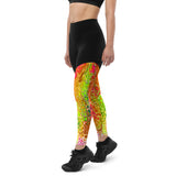 Groove Goddess Compression Leggings - Spring Showers