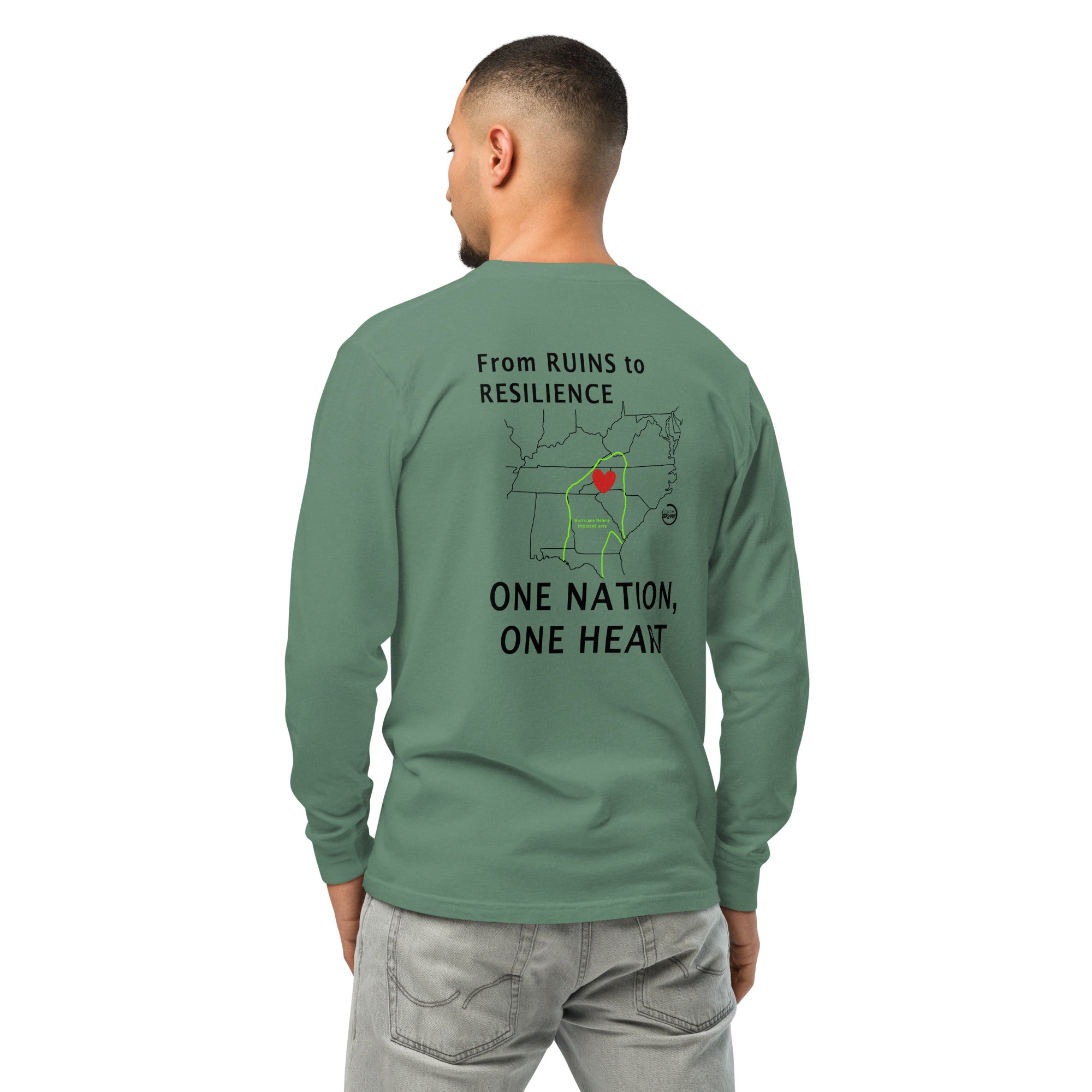 Fundraiser Long Sleeved Tee - One Nation, One Heart