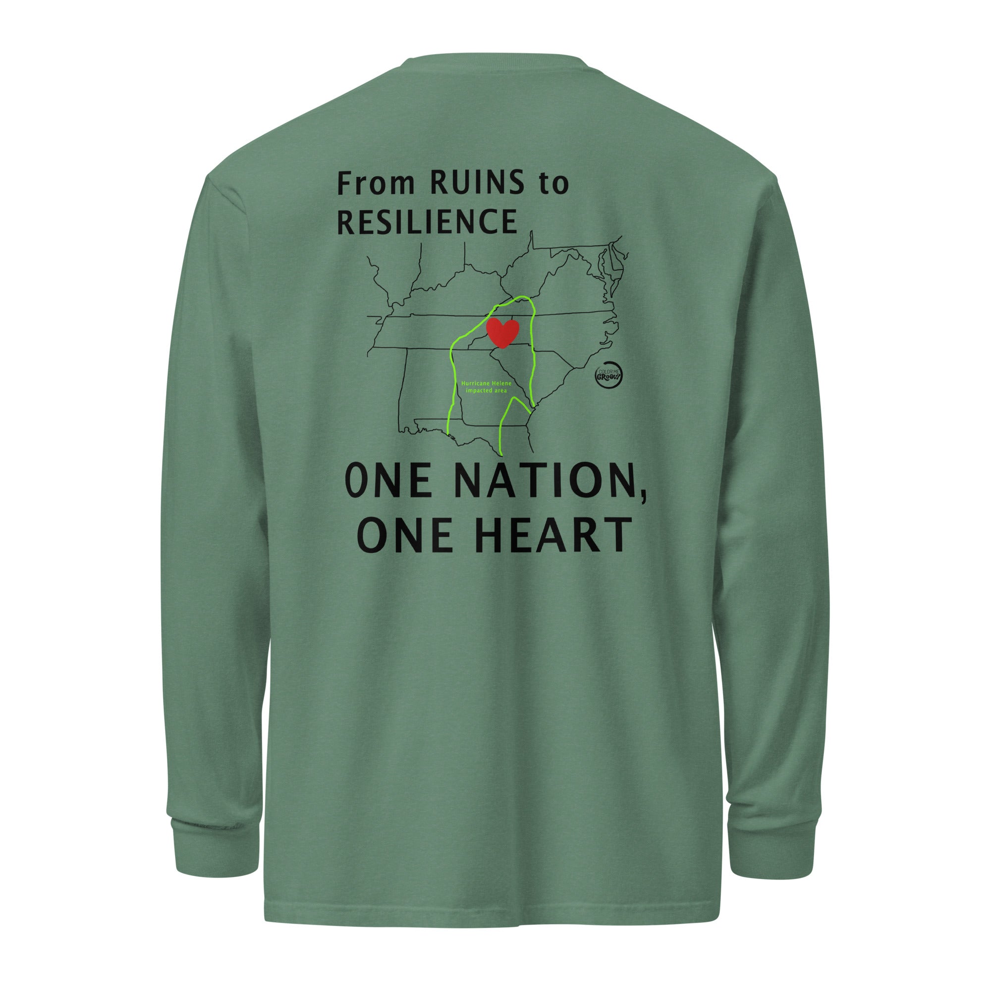 Fundraiser Long Sleeved Tee - One Nation, One Heart