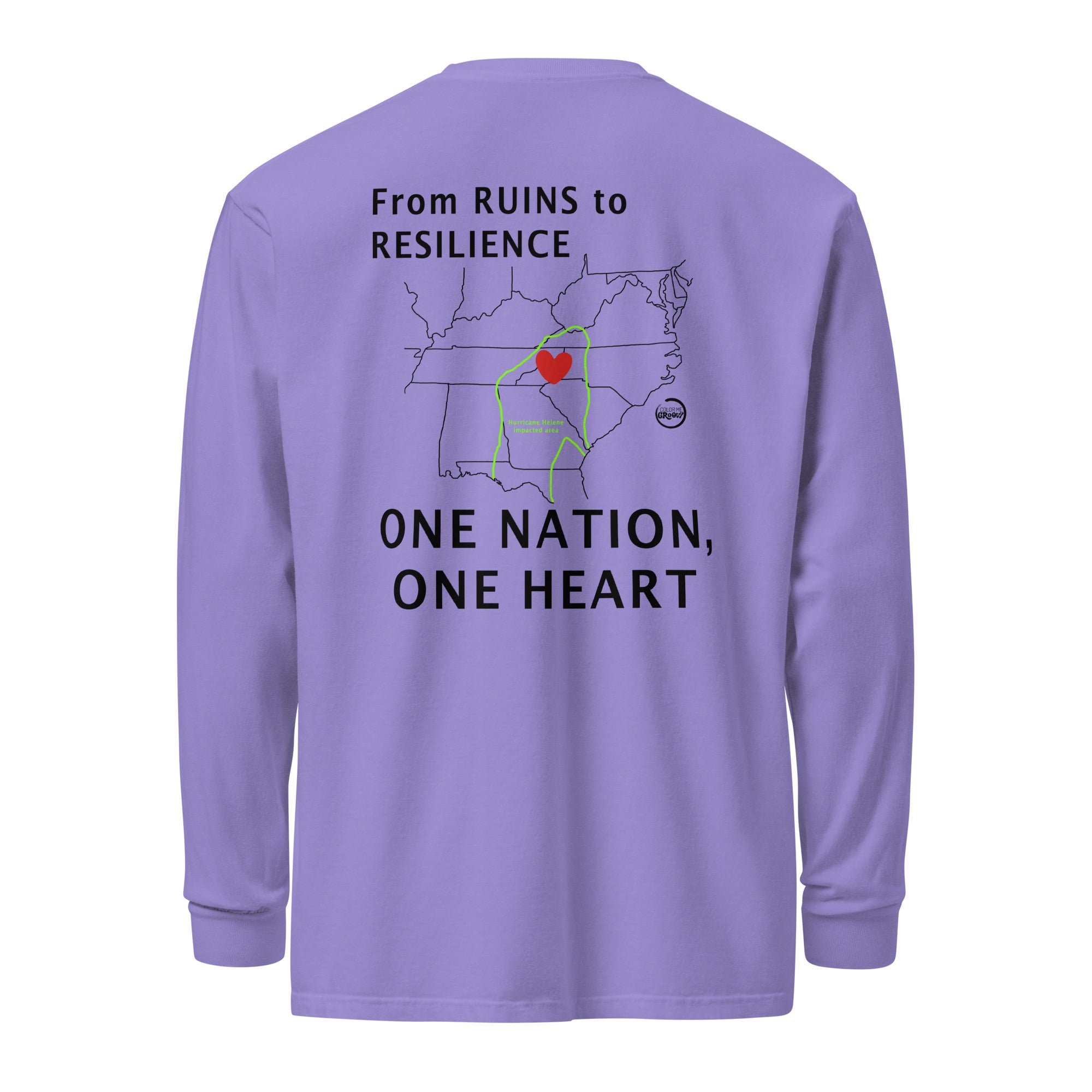 Fundraiser Long Sleeved Tee - One Nation, One Heart