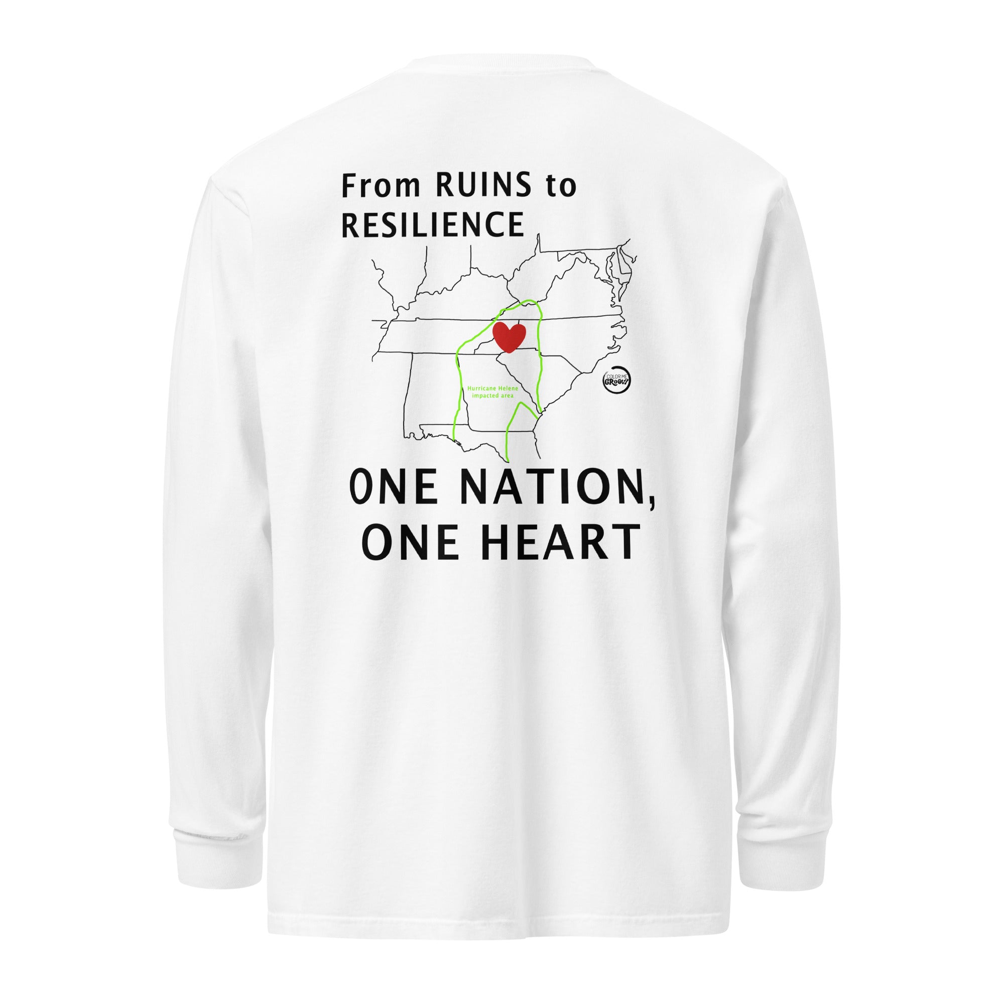 Fundraiser Long Sleeved Tee - One Nation, One Heart