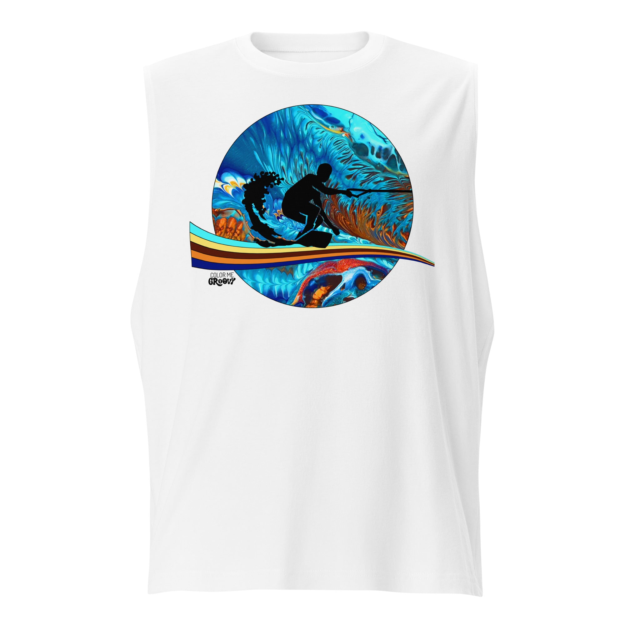 Making Waves Muscle Tee - Pacific Current