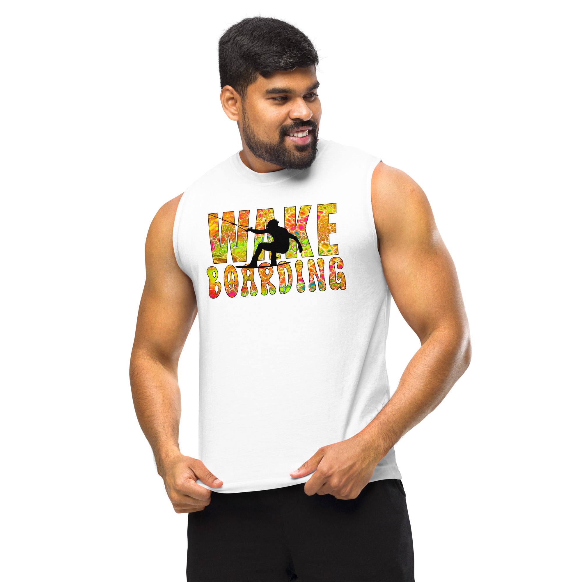 Wakeboarding Muscle Tee - Spring Showers