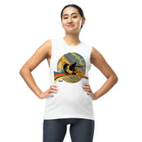 Make Waves Muscle Tee - Golden Riptide