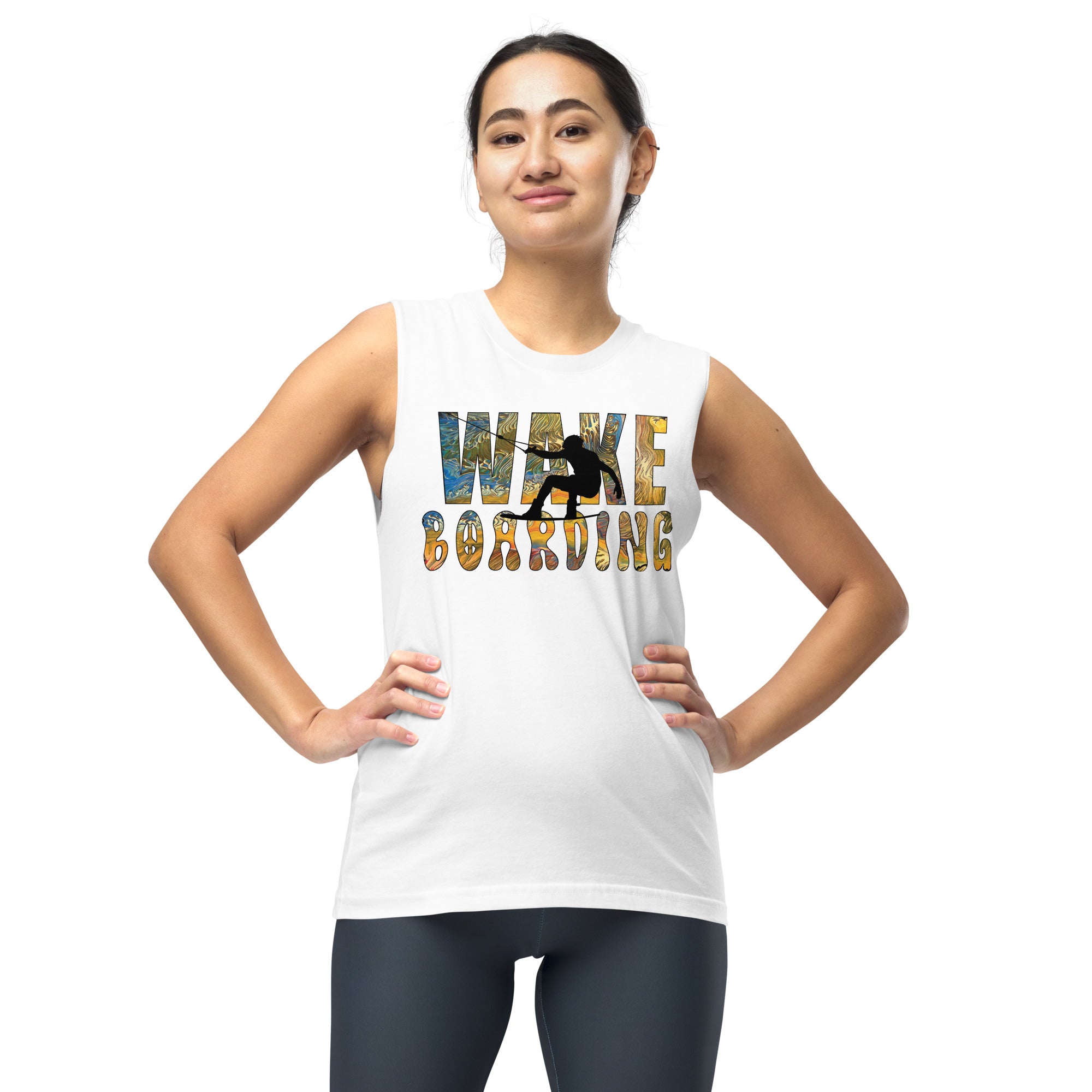 Wakeboarding Muscle Tee - Golden Riptide