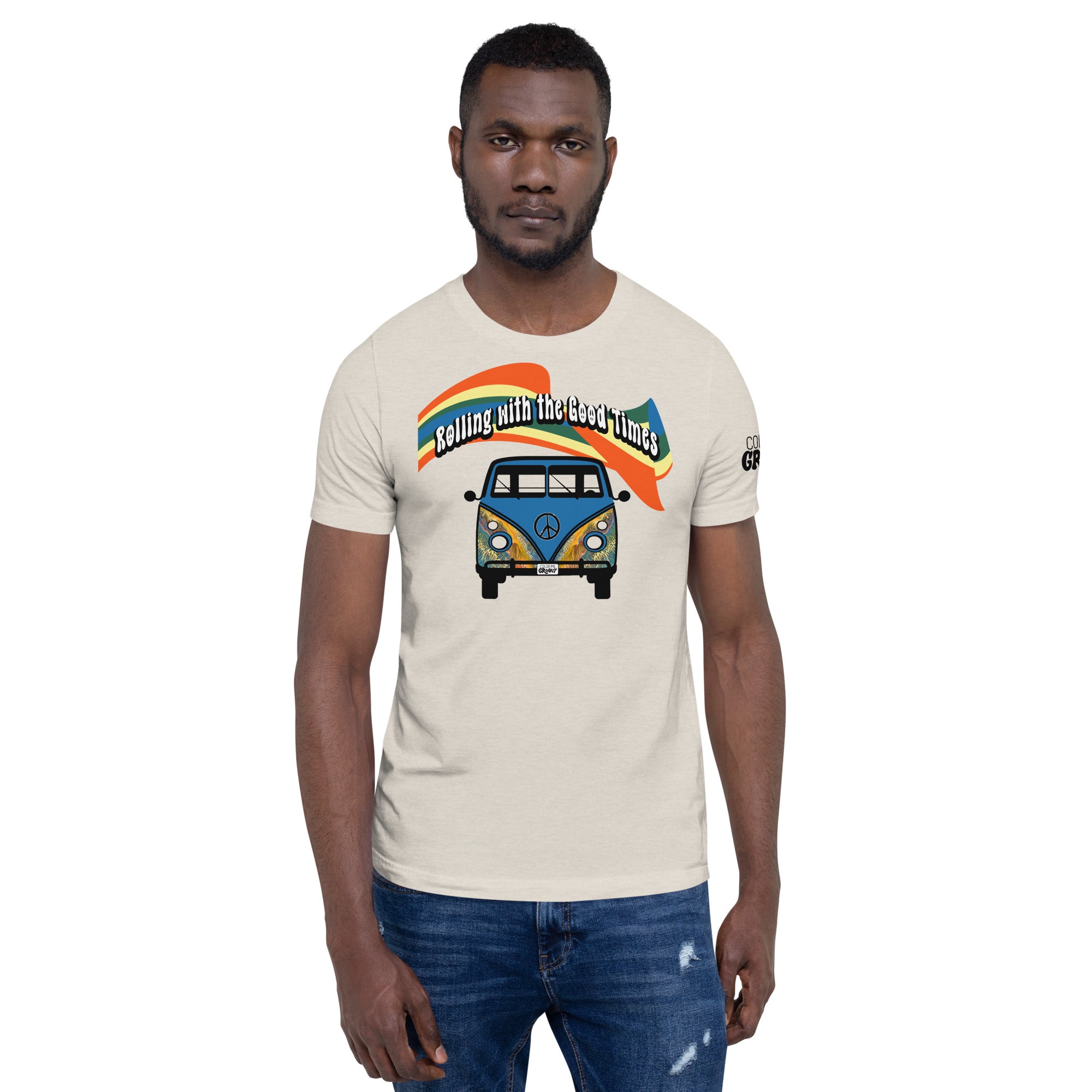 Groovy Bus Tee - Golden Riptide