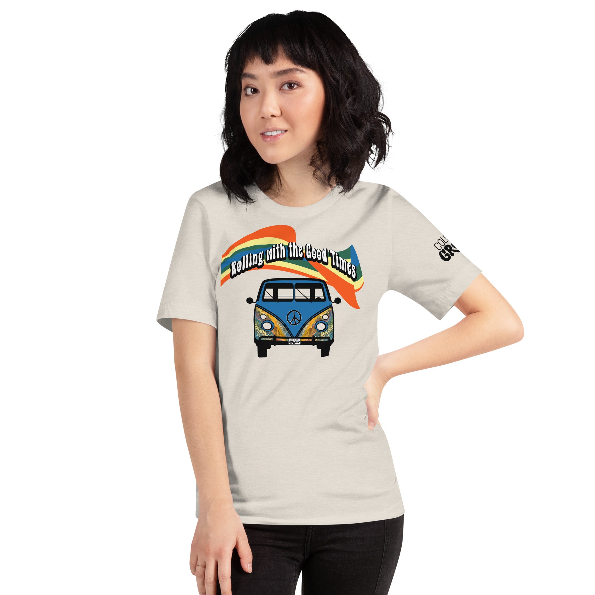 Groovy Bus Tee - Golden Riptide