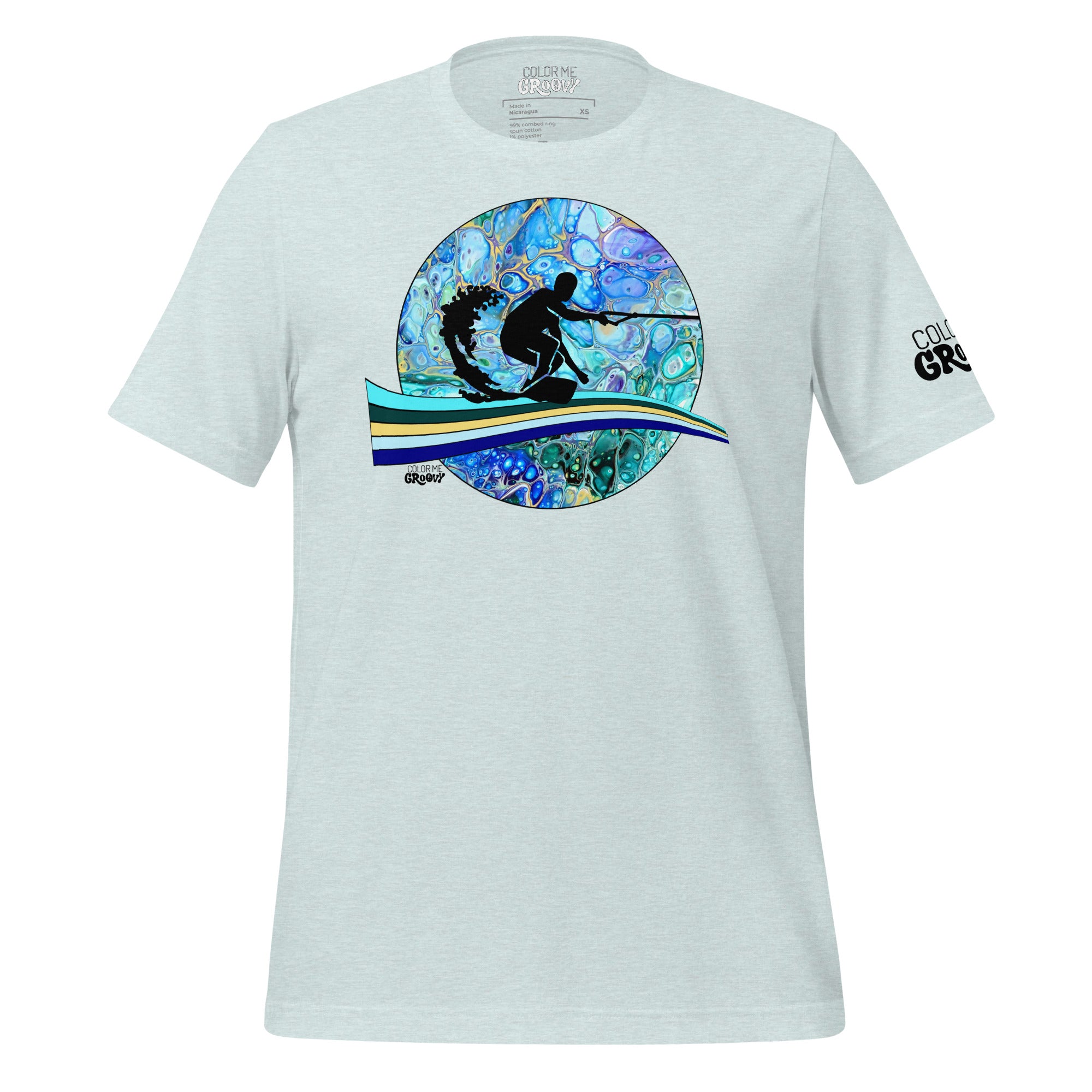 Making Waves Tee - Cellular Blues