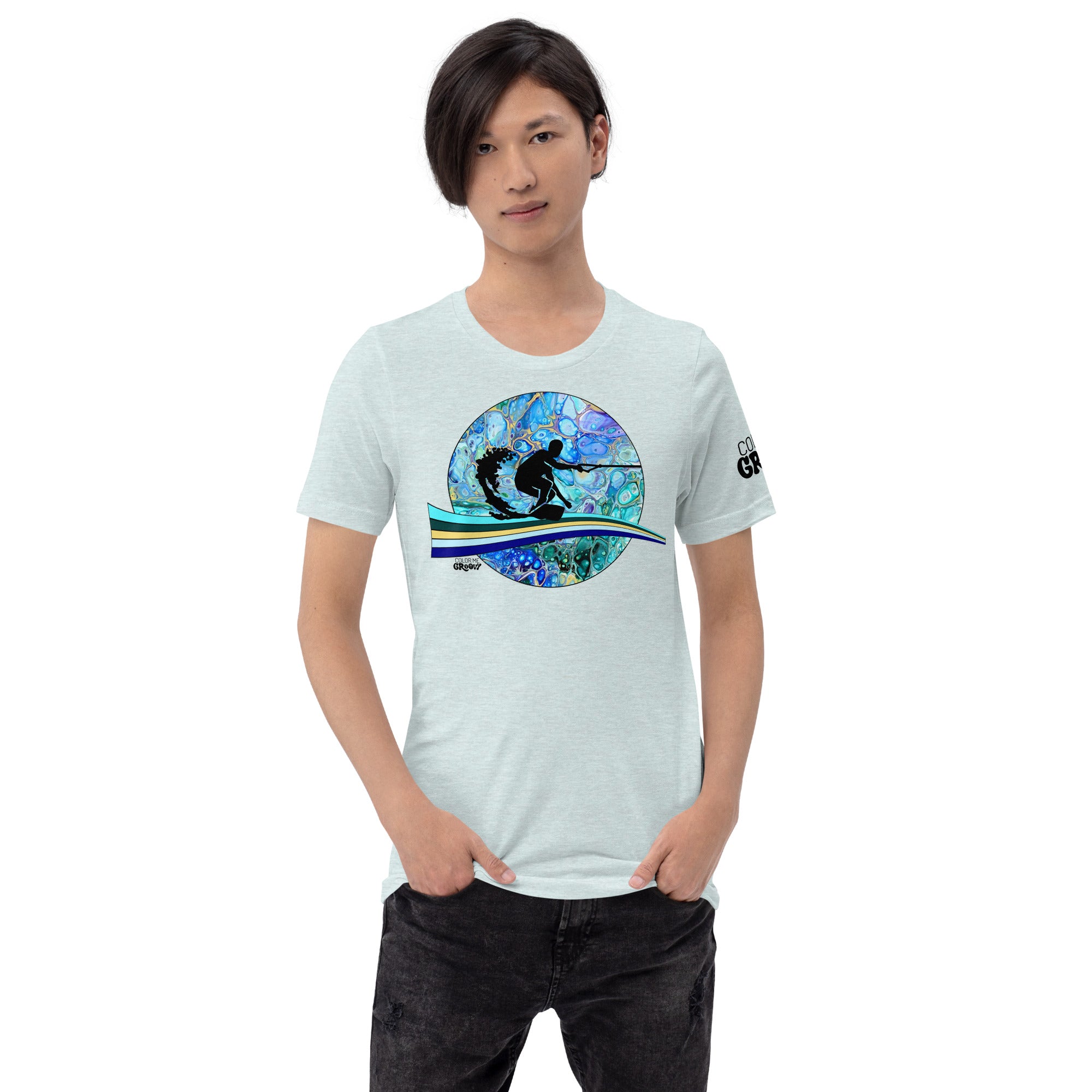 Making Waves Tee - Cellular Blues