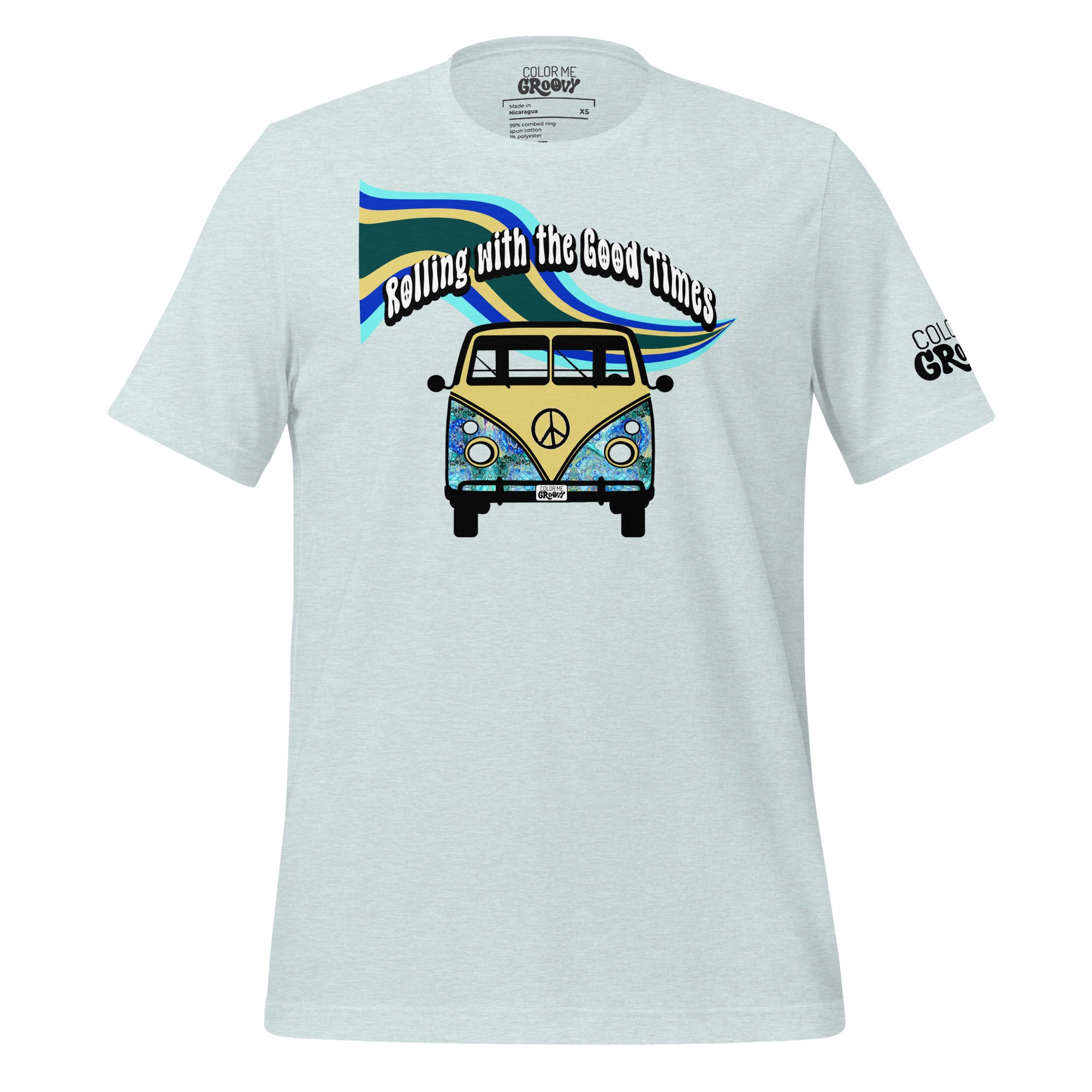 Groovy Bus Tee - Cellular Blues