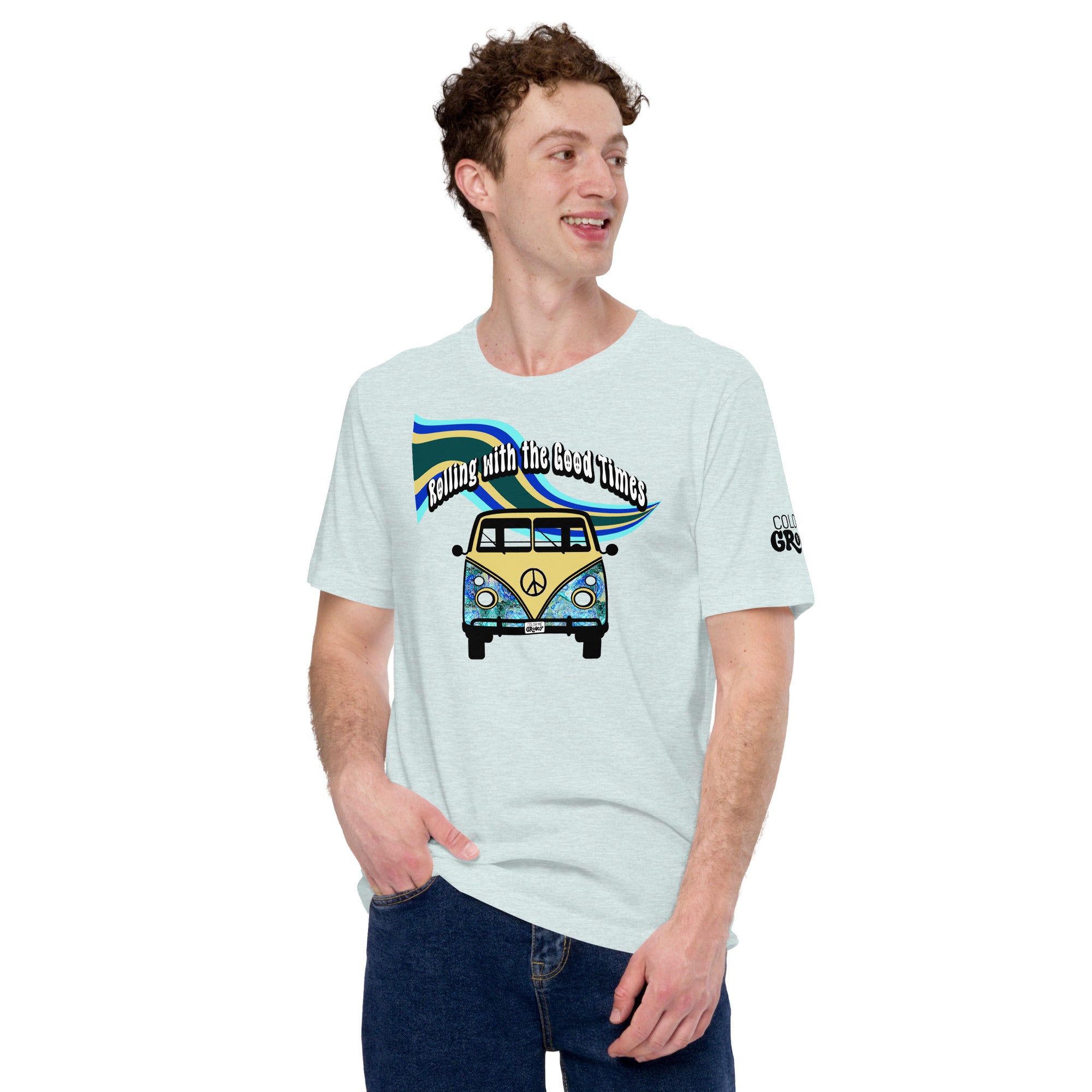 Groovy Bus Tee - Cellular Blues