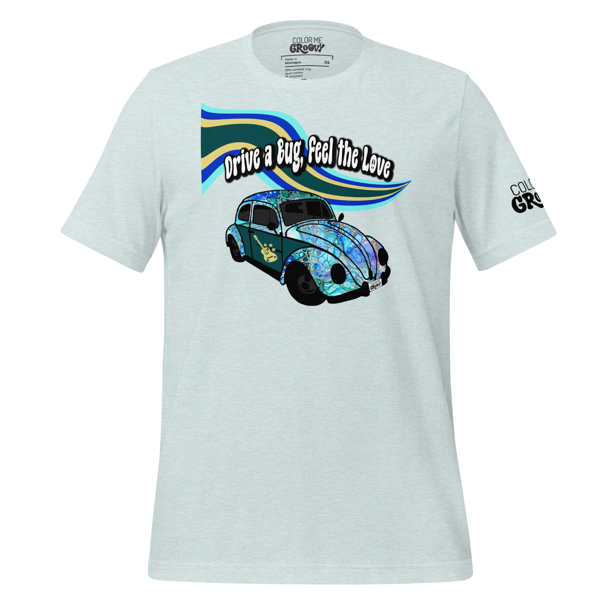 Groovy Bug Tee - Cellular Blues