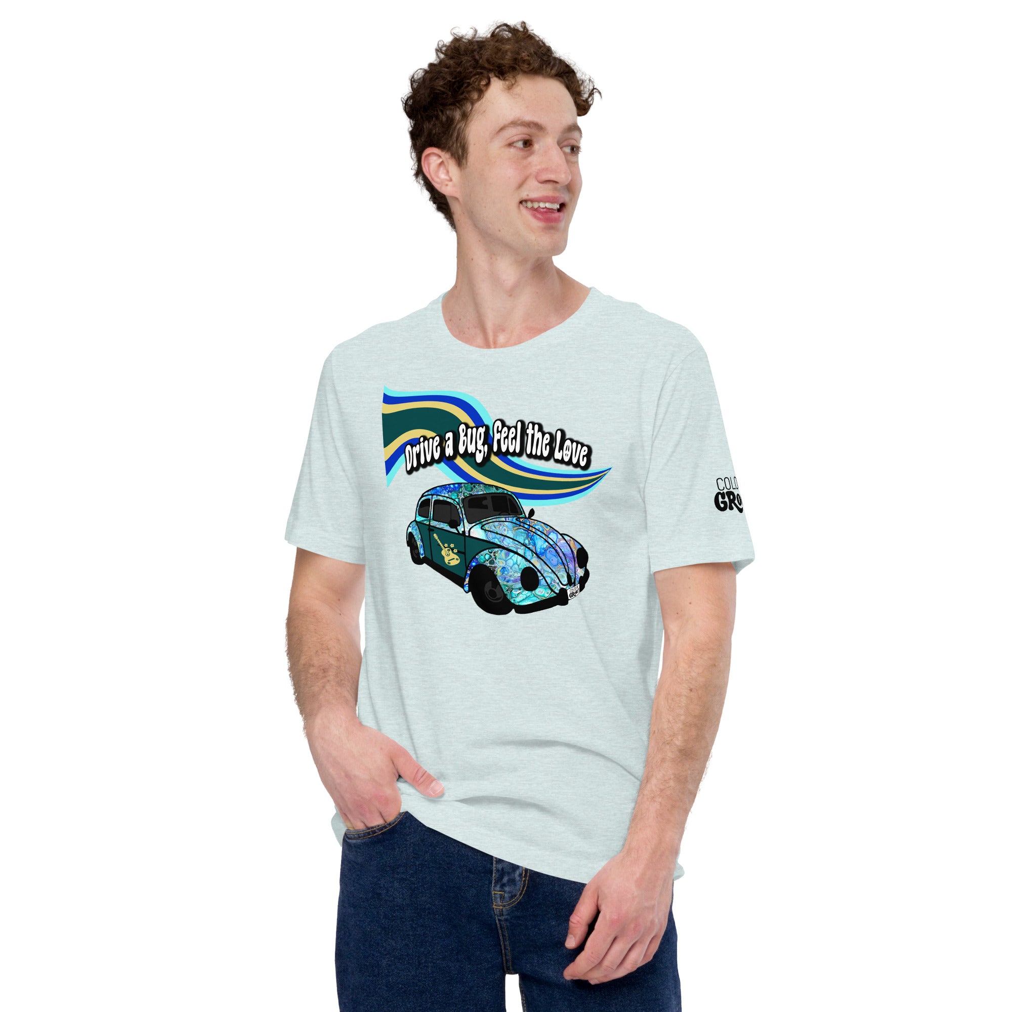 Groovy Bug Tee - Cellular Blues