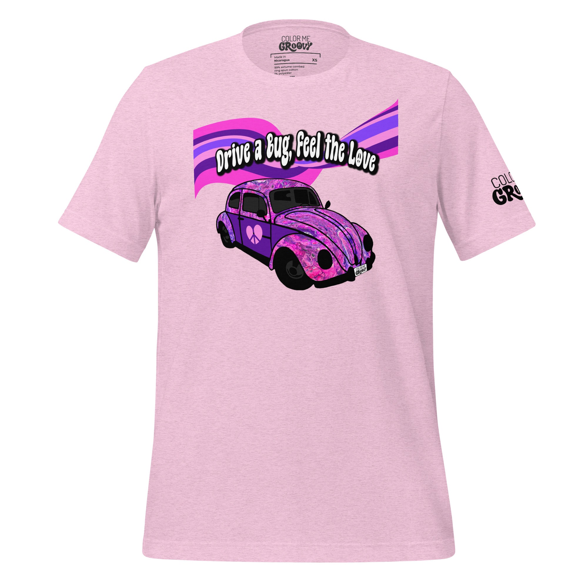 Groovy Bug Tee - Pink Vortex