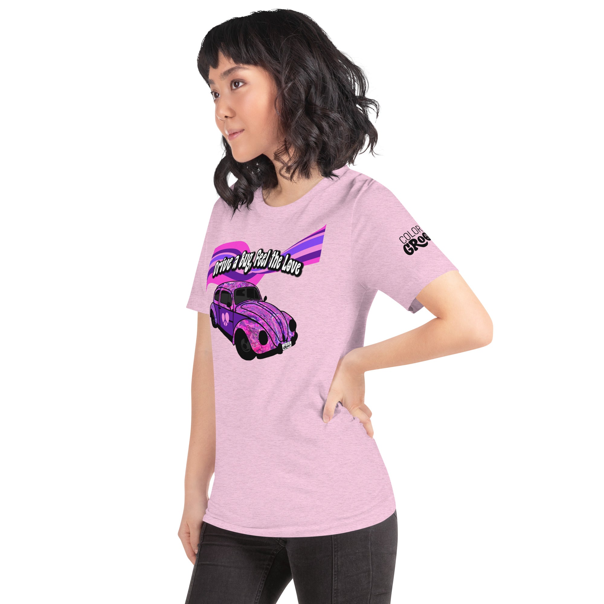 Groovy Bug Tee - Pink Vortex