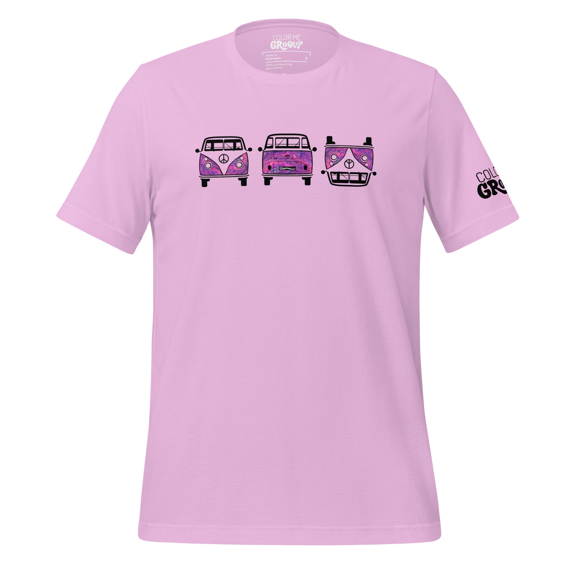 Bus Trio Tee - Pink Vortex