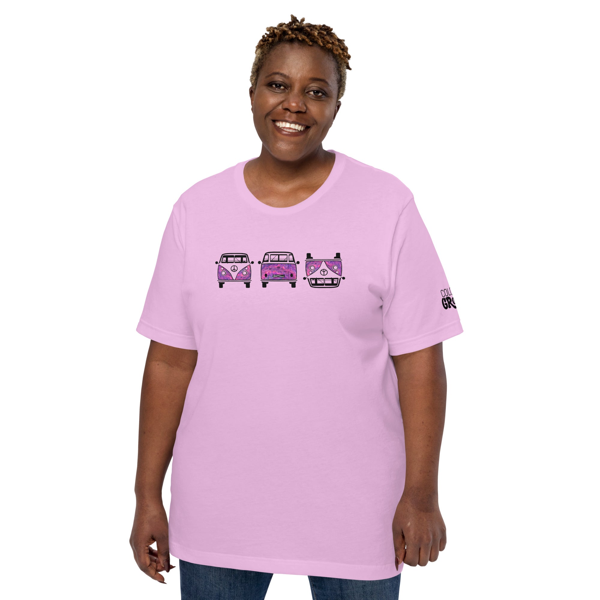 Bus Trio Tee - Pink Vortex