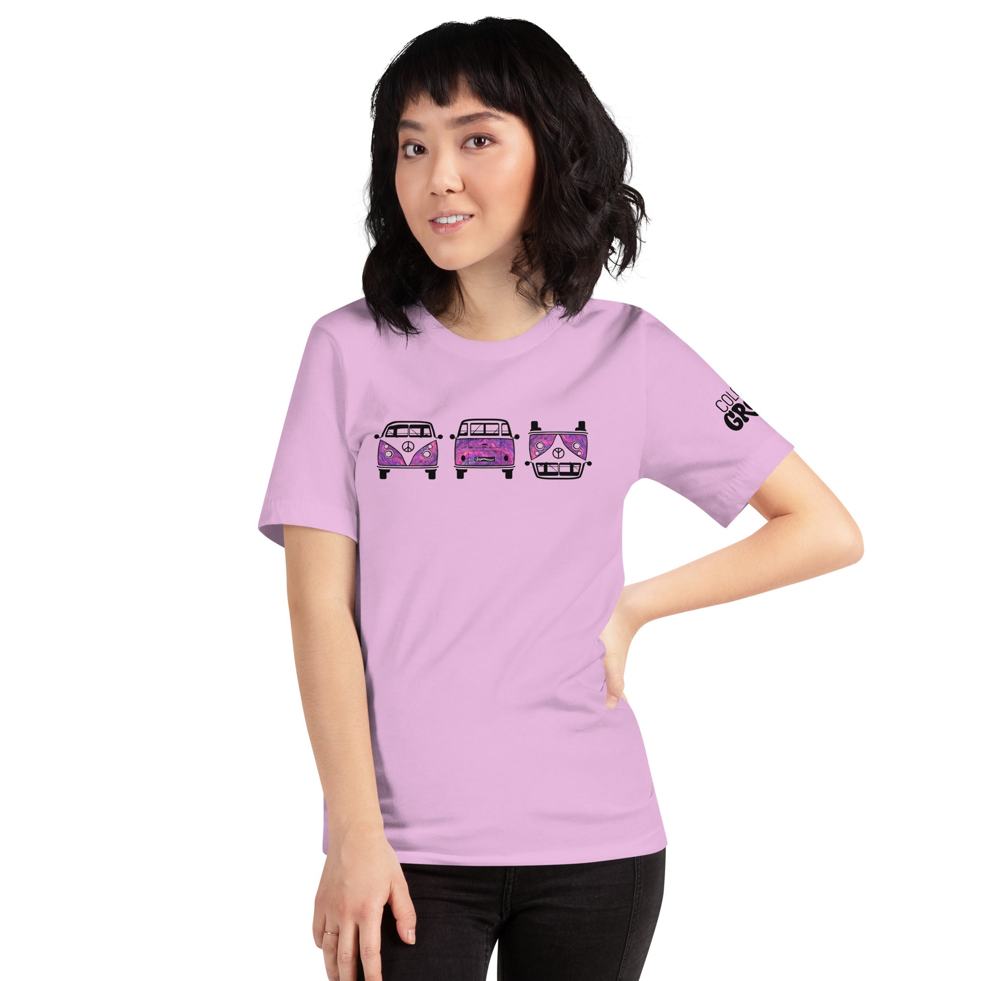 Bus Trio Tee - Pink Vortex