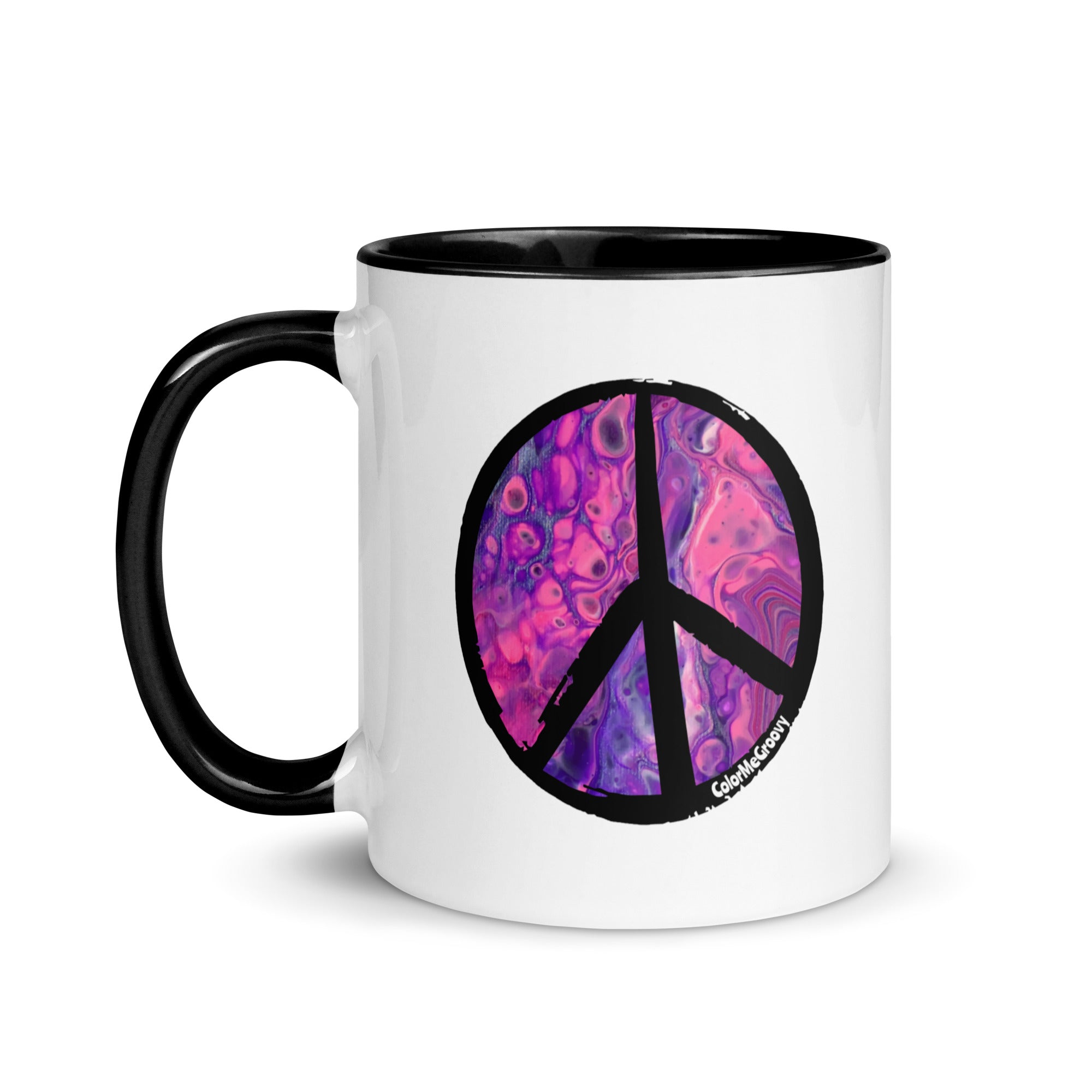 Peace Out Mug - Pink Vortex