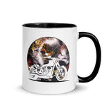 Motorcycle Mug - Whitewater Koi - White