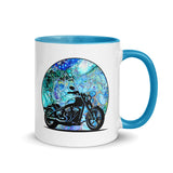 Motorcycle Mug - Cellular Blues