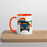 Groovy VW Mug - Golden Riptide