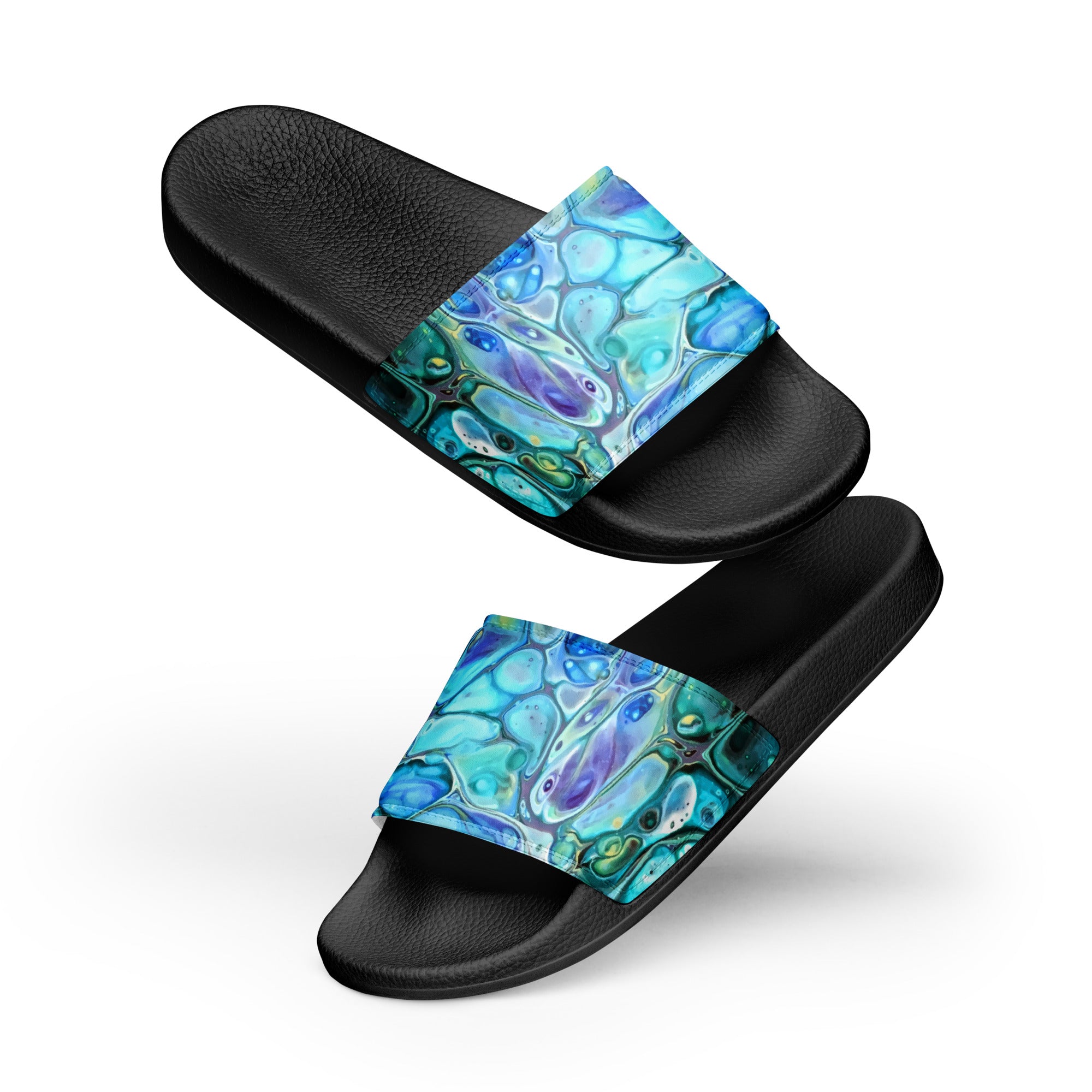 Women's slides - Cellular Blues